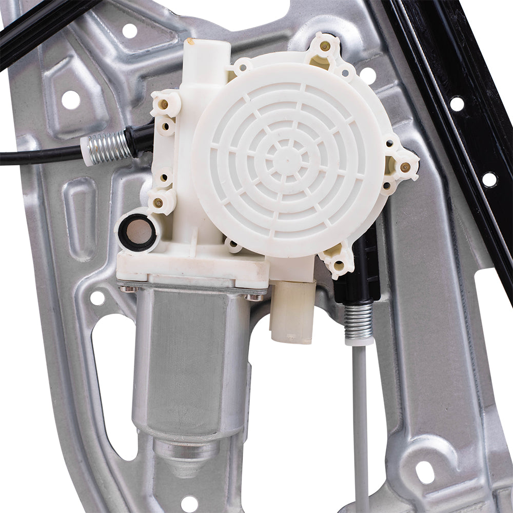 Brock Replacement Front Passengers Power Window Regulator w/ Motor 2 Pin Connector Compatible with 95-01 7 Series w/o Anti-Theft Glass