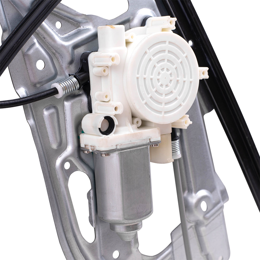 Brock Replacement Front Passengers Power Window Regulator w/ Motor 2 Pin Connector Compatible with 95-01 7 Series w/o Anti-Theft Glass