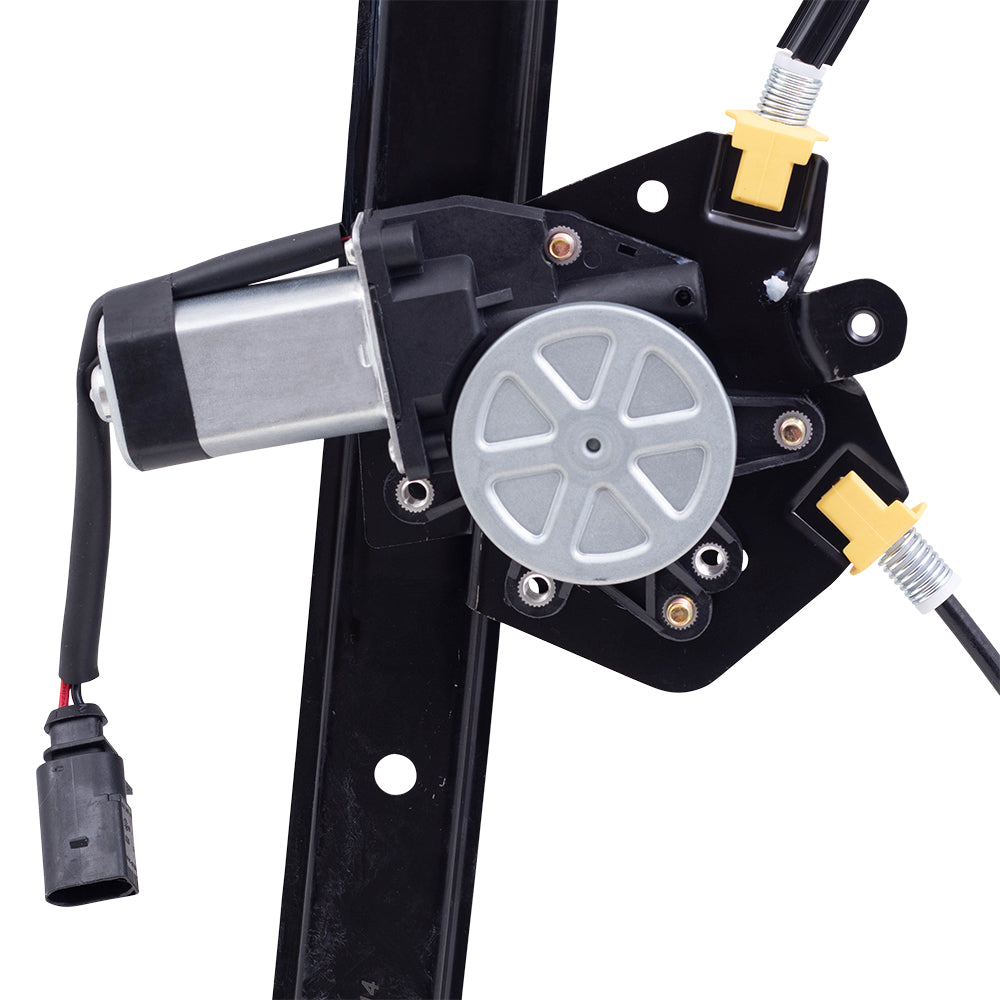 Brock Replacement Passengers Rear Power Window Lift Regulator with Motor Assembly Compatible with 2000-2006 X5 51357125060