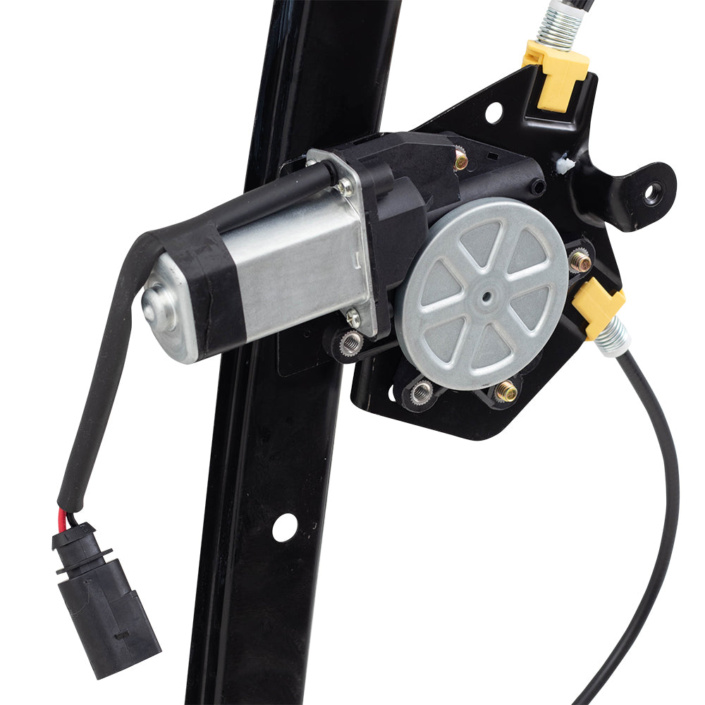 Brock Replacement Passengers Rear Power Window Lift Regulator with Motor Assembly Compatible with 2000-2006 X5 51357125060