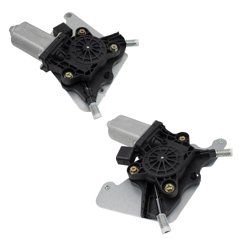 Brock Aftermarket Replacement Front & Rear Driver Left Passenger Right Power Window Regulator With Motor 4 Piece Set Compatible With 2002-2018 Mercedes-Benz G-Class W463