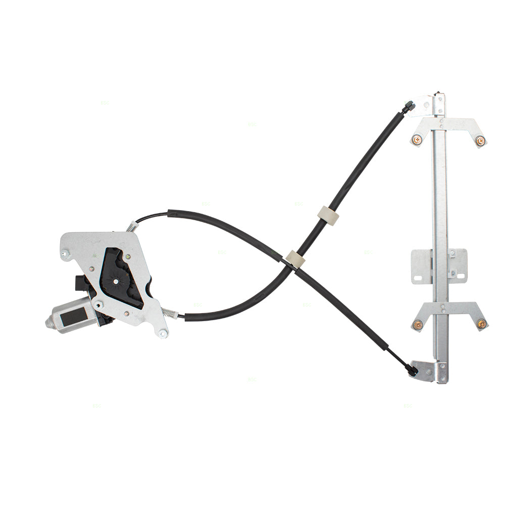 Brock Aftermarket Replacement Rear Driver Left Passenger Right Power Window Regulator With Motor Set Compatible With 2002-2018 Mercedes-Benz G-Class W463