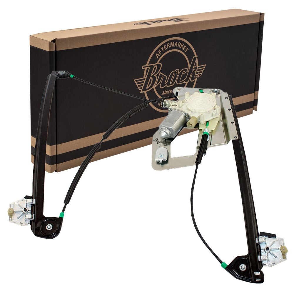 Brock Replacement Passengers Front Power Window Regulator Compatible with 1997-2003 5 Series 2000-2003 M5 51 33 8 252 394
