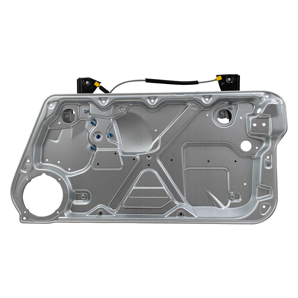 Brock Replacement Passengers Front Power Window Lift Regulator with Interior Door Panel Compatible with 1998-2010 New Beetle 1C0837656C