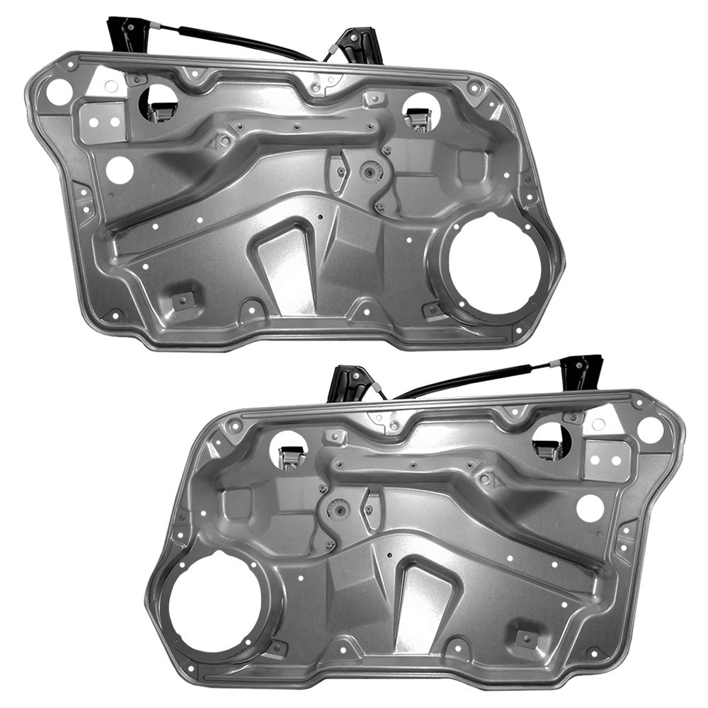 Window Regulator w/o Motor for 1999-2006 Golf Gen 4 w/ Panel Front for 1999-2005 Jetta for 2007-2010 Golf City for 2007-2009 Jetta City 1J4837461H Set VW1350116