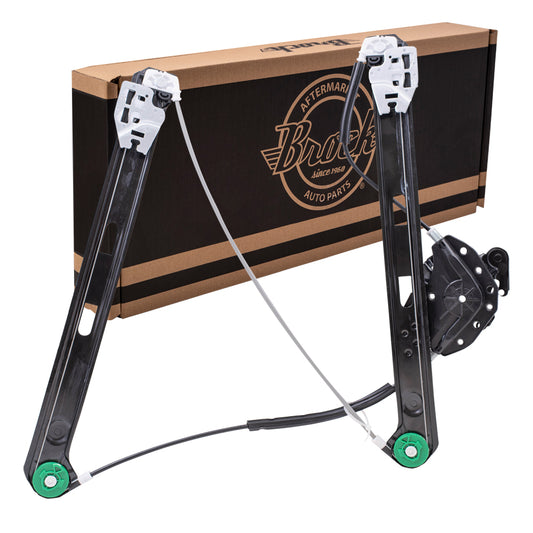 Window Regulator w/o Motor for 1999-2000 323i E46 Sedan/Wagon Front for 2001-2005 325i for 2001-2005 325xi for 1999-2000 328i 51337020659 Left BM1350105