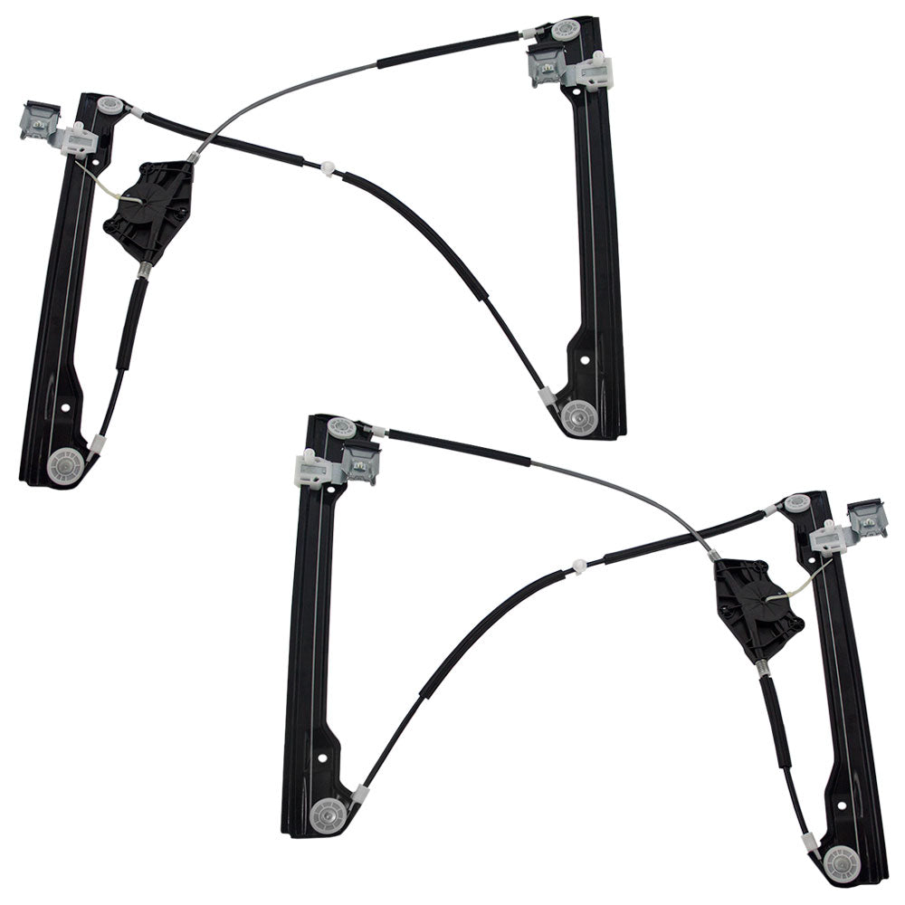 Window Regulator w/o Motor for 1998-2010 Beetle Hatchback w/o Panel Front 1C0837655C Set VW1350112