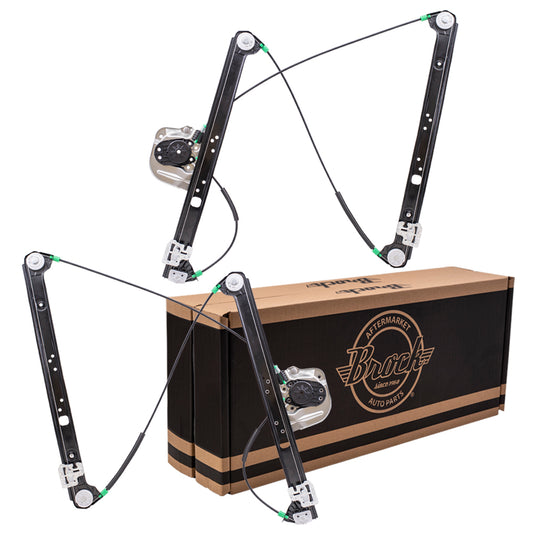 Window Regulator w/o Motor for 2000-2006 X5 Front 51338254911 Set BM1350104