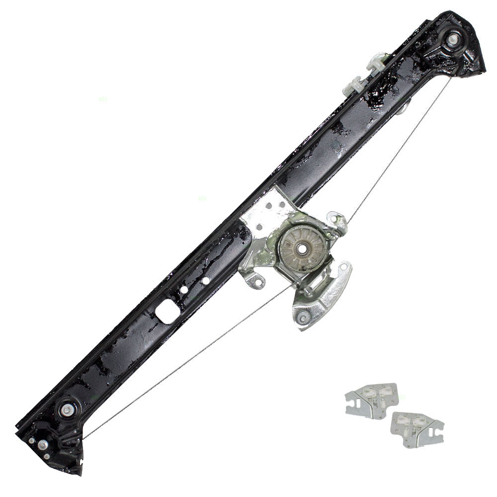 Brock Replacement Drivers Rear Power Window Lift Regulator & Repair Guide Clips Compatible with 2000-2006 X5 51357125059 51337020659