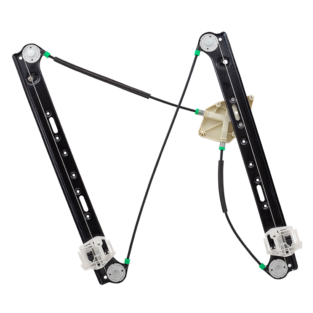 Brock Replacement Passengers Front Power Window Lift Regulator Compatible with 2004-2010 X3 SUV 51333448250