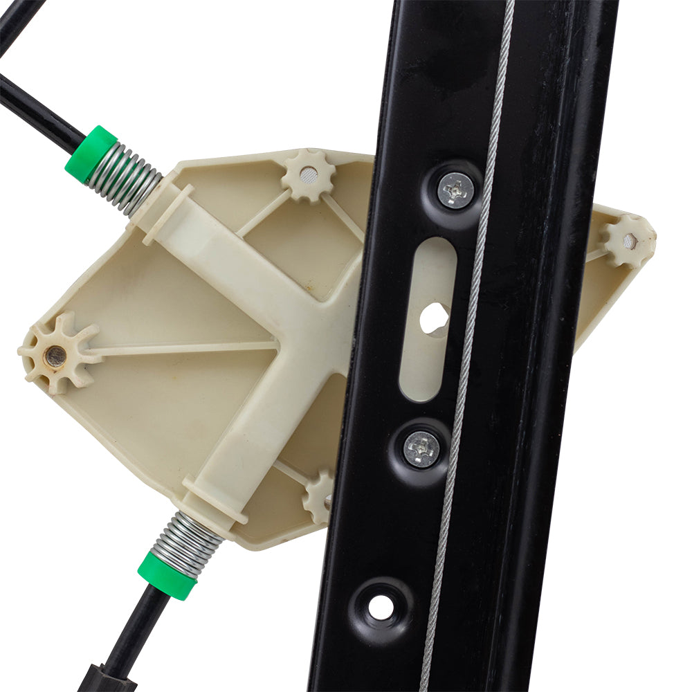 Brock Replacement Passengers Front Power Window Lift Regulator Compatible with 2004-2010 X3 SUV 51333448250