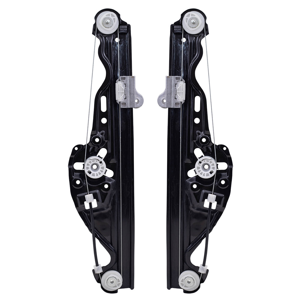 Brock Replacement Driver and Passenger Rear Power Window Lift Regulators Compatible with 2004-2010 5 Series 2006-2010 M5 51357184745 51357184746