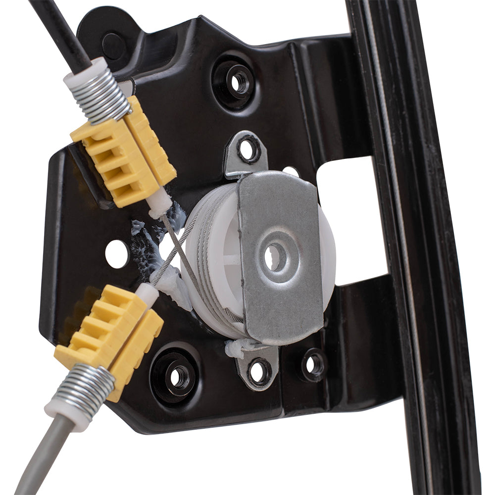 Brock Replacement Driver and Passenger Rear Power Window Lift Regulators Compatible with 2006-2011 3 Series 51357140589 51357140590