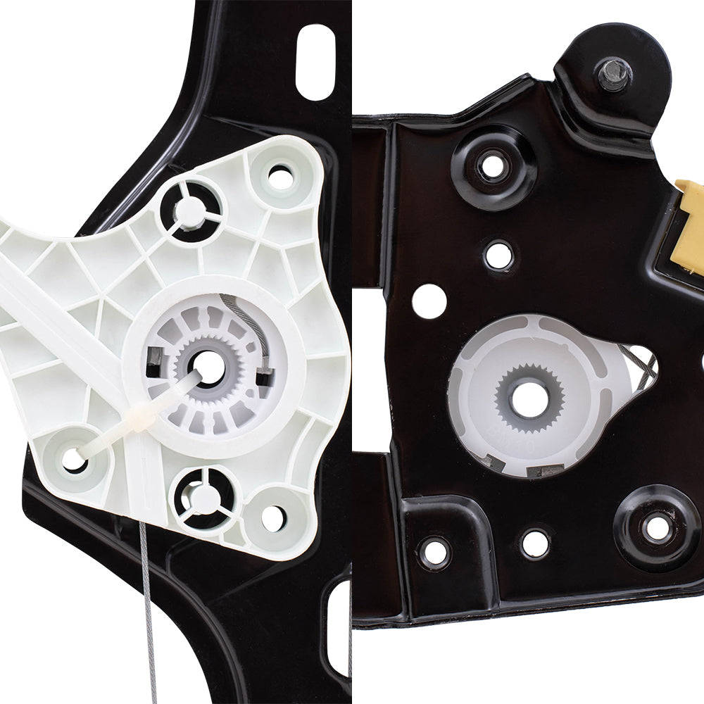 Brock Replacement Front and Rear Driver and Passenger Side Power Window Regulators without Motor 4 Piece Set Compatible with 2006-2011 3 Series Sedan E90 06-12 3 Series Wagon E91 08-11 M3 Sedan 390