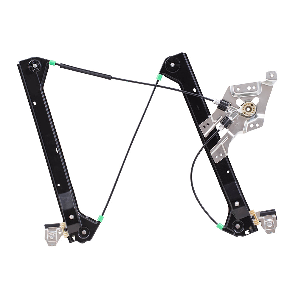 Brock Replacement Drivers Front Power Window Lift Regulator with Anti Pinch Performance Compatible with 2003-2011 9-3 Sedan Wagon 12793728