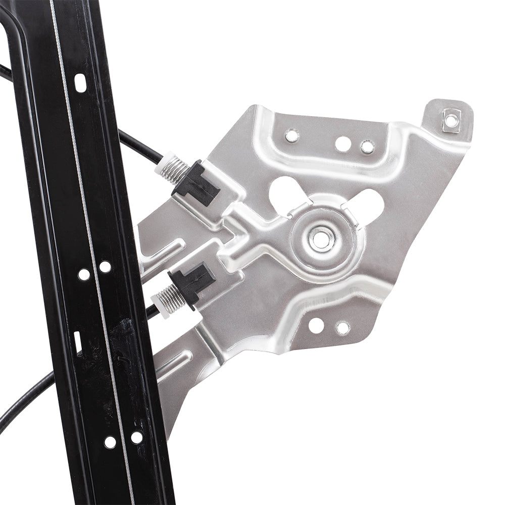 Brock Replacement Passengers Front Power Window Lift Regulator with Anti-Pinch Performance Compatible with 2003-2011 9-3 Sedan Wagon 12793729