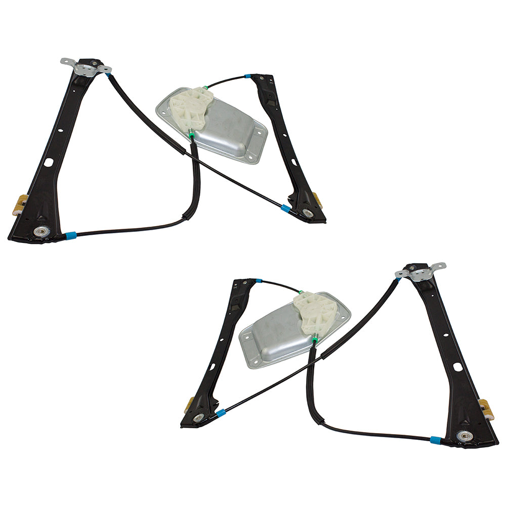 Brock Replacement Front Driver and Passenger Side Power Window Regulators without Motor Comaptible with 2005 A4 2006-2010 A5 Sedan Generation 5 09-10 A5 Sportwagen 11-14 A6 Sportwagen 09-14 Golf Wagon