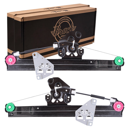 Window Regulator w/o Motor for 2003-2007 9-3 Sedan/Wagon Rear 12793730 Set SB1550102