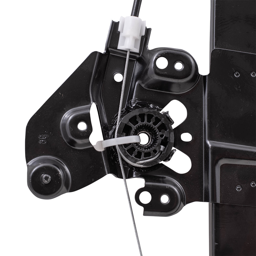 Brock Replacement Drivers Rear Power Window Lift Regulator Compatible with 2003-2007 9-3 SB1550102 12793730
