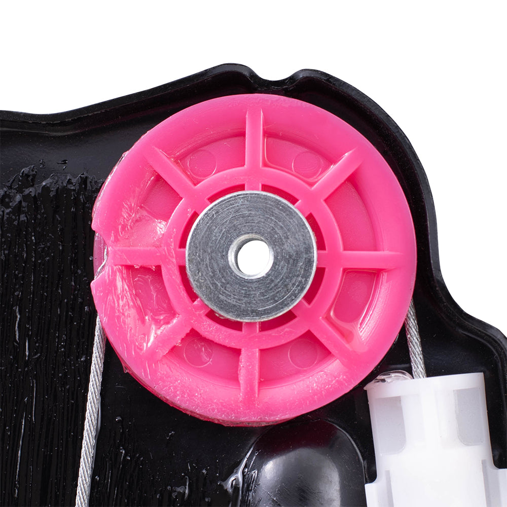 Brock Replacement Drivers Rear Power Window Lift Regulator Compatible with 2003-2007 9-3 SB1550102 12793730