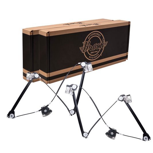 Window Regulator w/o Motor for 1997-2004 Boxster Front for 1999-2005 911 99654207504 Set