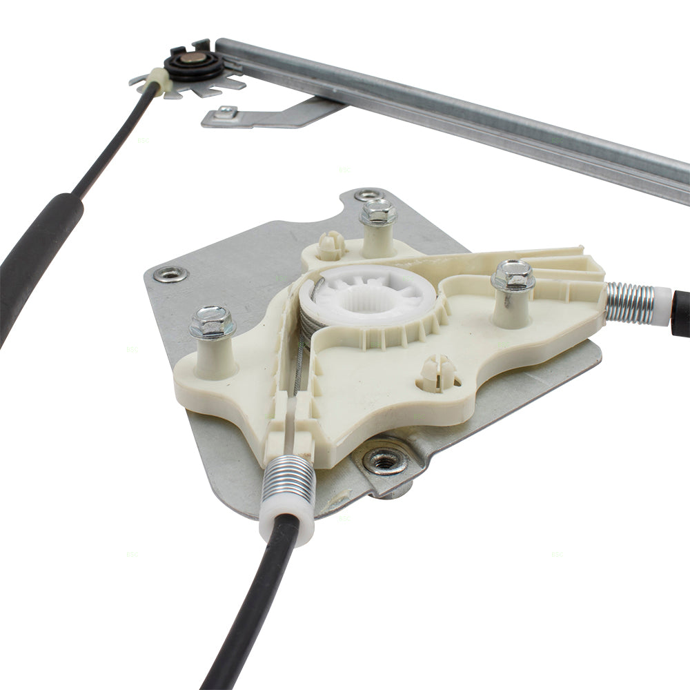 Brock Replacement Pair Set Front Power Window Lift Regulators Compatible with 4637201346 4637201446