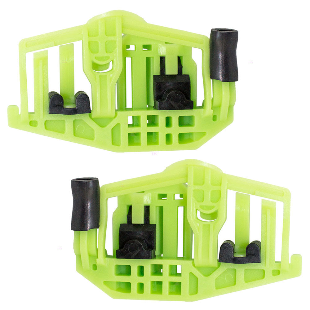 Brock Replacement Pair Set Rear Power Window Lift Regulator Repair Clip Guides Compatible with 2006-2012 3 Series & 2008-2011 M3