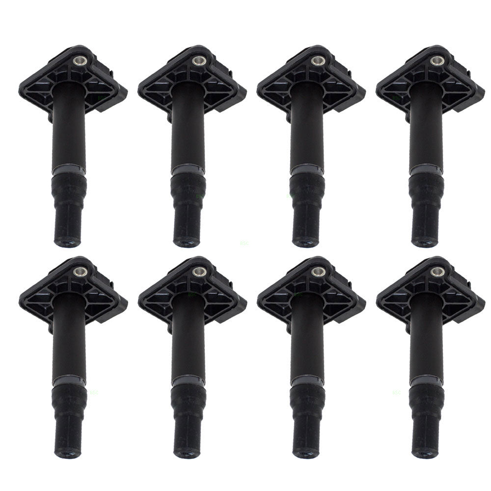 Brock Replacement Ignition Coils 8 Piece Set Compatible with 1999-2001 A4/Beetle 1999-2000 Passat 2000-2001 Golf 2000-2002 TT/A4 2000-2004 A6 Quattro 2000-2003 A8 Quattro 2001-2003 S8 2002-2003 S6