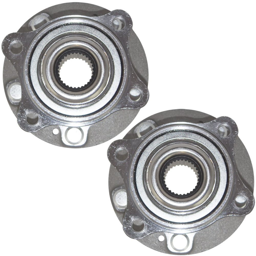 Brock Replacement Pair Set Wheel Hub Bearings Compatible with Santa Fe Santa Fe Sport Sorento Veracruz SUV 51750-3J000 513266