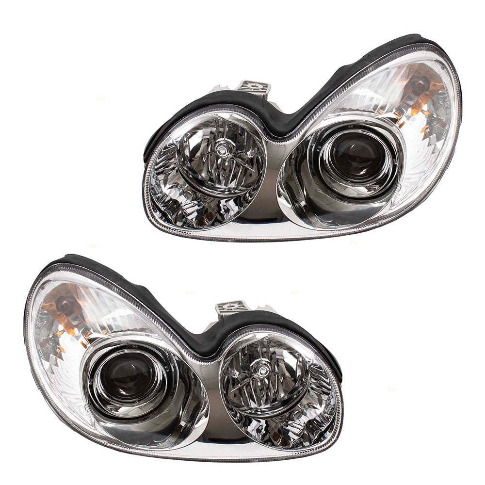 Headlight for 2002-2005 Sonata 921013D050 Set HY2502126