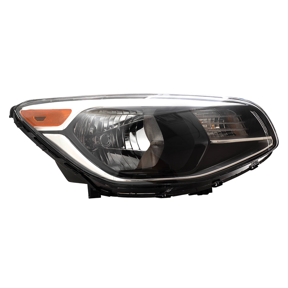 Brock Replacement Pair Halogen Headlights Compatible with 14-19 Soul