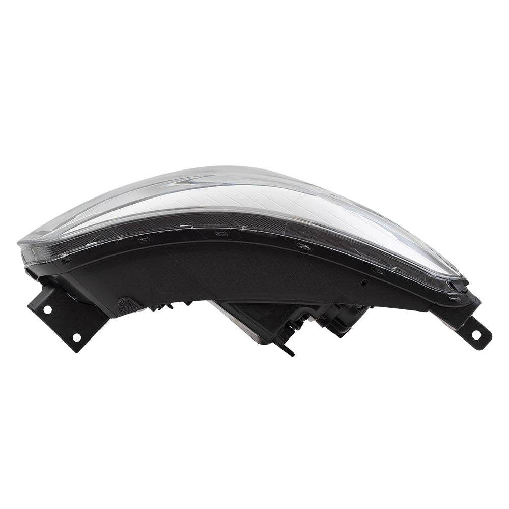 Brock Replacement Pair Halogen Headlights Compatible with 14-19 Soul