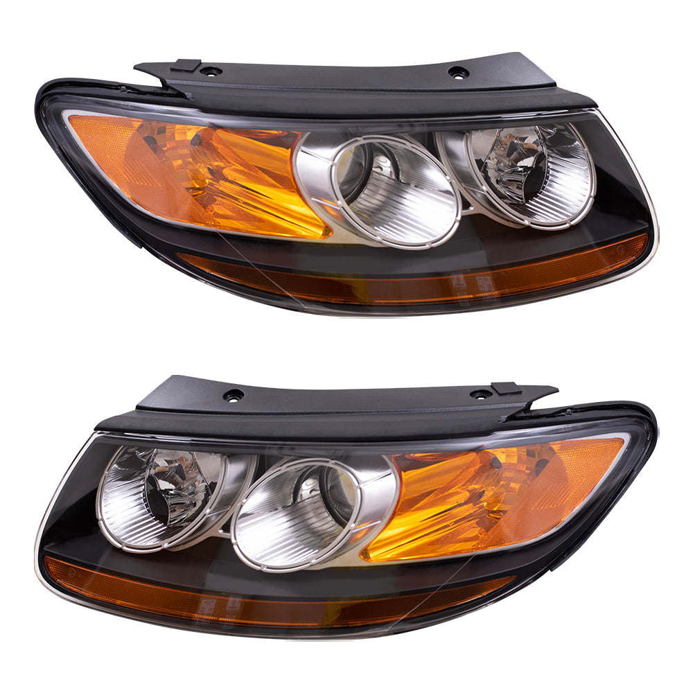 Headlight for 2007-2009 Santa Fe 921010W050 Set HY2502139