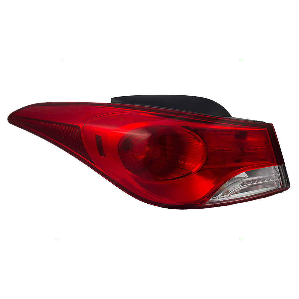 Tail Light for 2011-2013 Elantra Sedan Quarter Mounted w/o LED USA Built 924013Y000 Left HY2804119