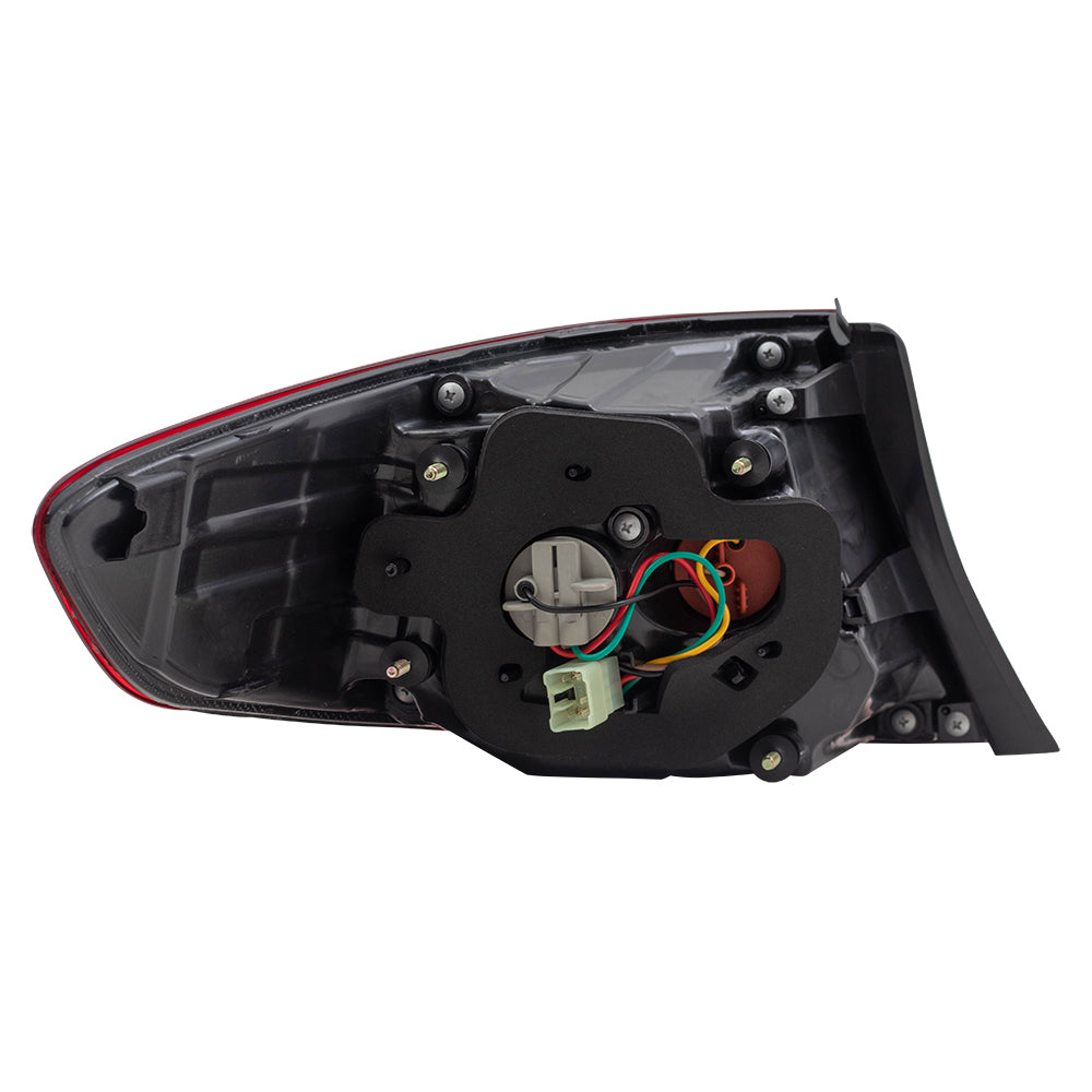 Brock Replacement Pair Tail Lights Compatible with 2015-2017 Sonata Driver and Passenger Set Type Taillamps 92401C2000 92402C2000