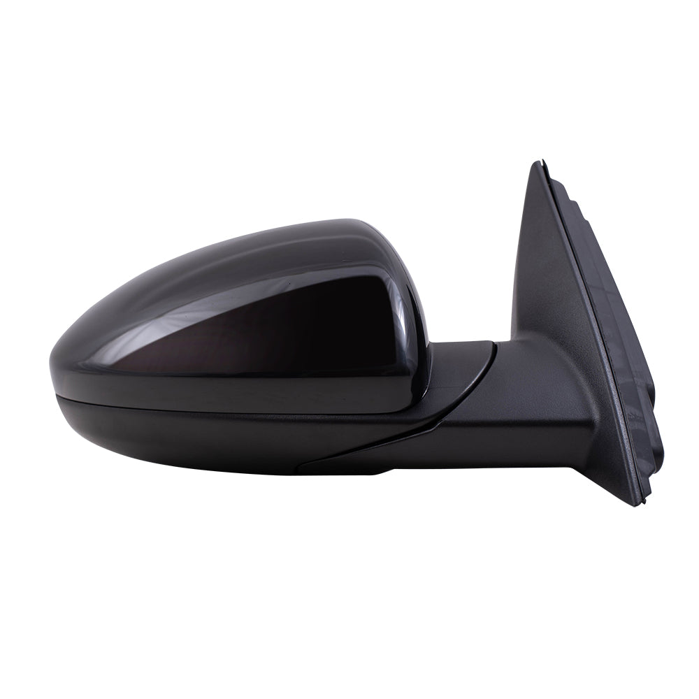 Brock Aftermarket Replacement Driver Left Passenger Right Power Mirror Paint to Match Black without Heat-Signal-Blind Spot Detection Compatible with 2019-2020 Forte Sedan