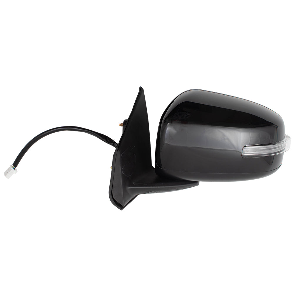 Brock Replacement Compatible with Pair Set Power Side View Mirrors Heated w/ Signal Compatible with 15-17 Lancer 7632C367 7632C368