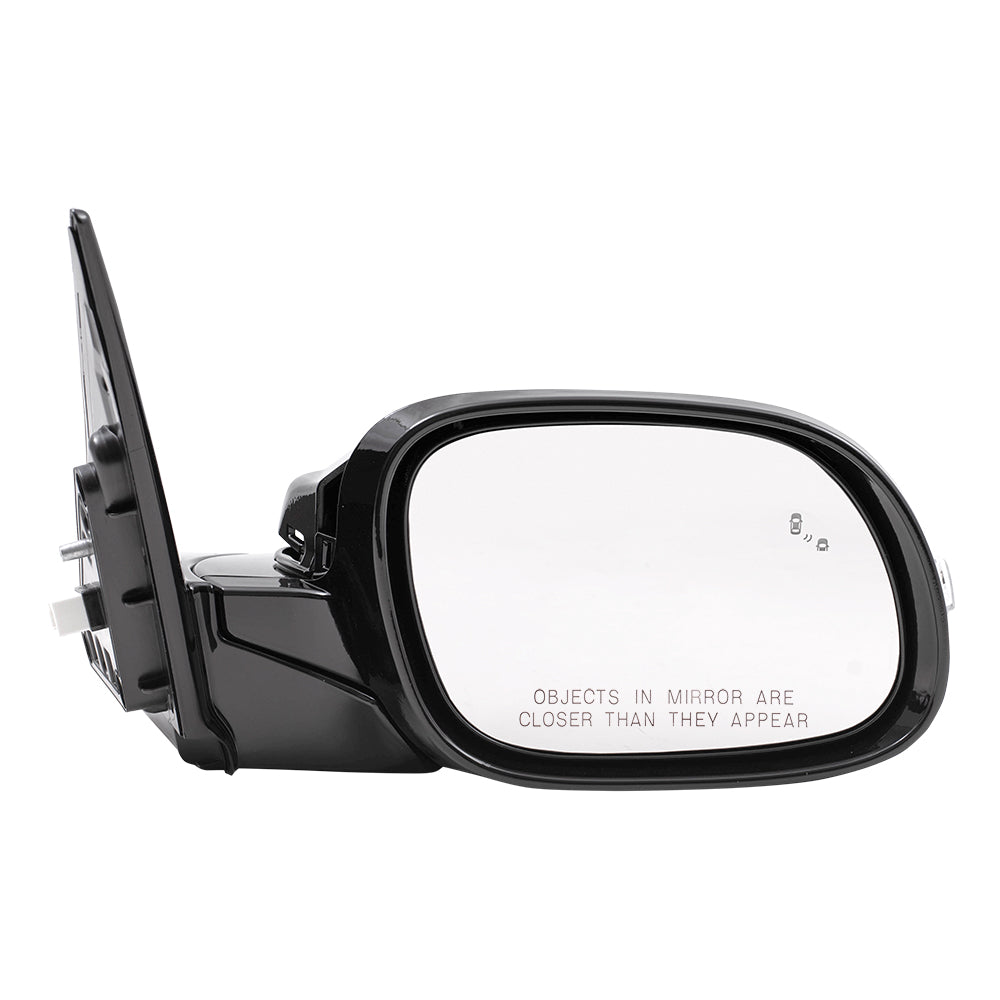 Brock Replacement Power Folding Passenger Side Power Mirror Assembly w/ Heat Signal BSD Compatible with 17-19 Soul