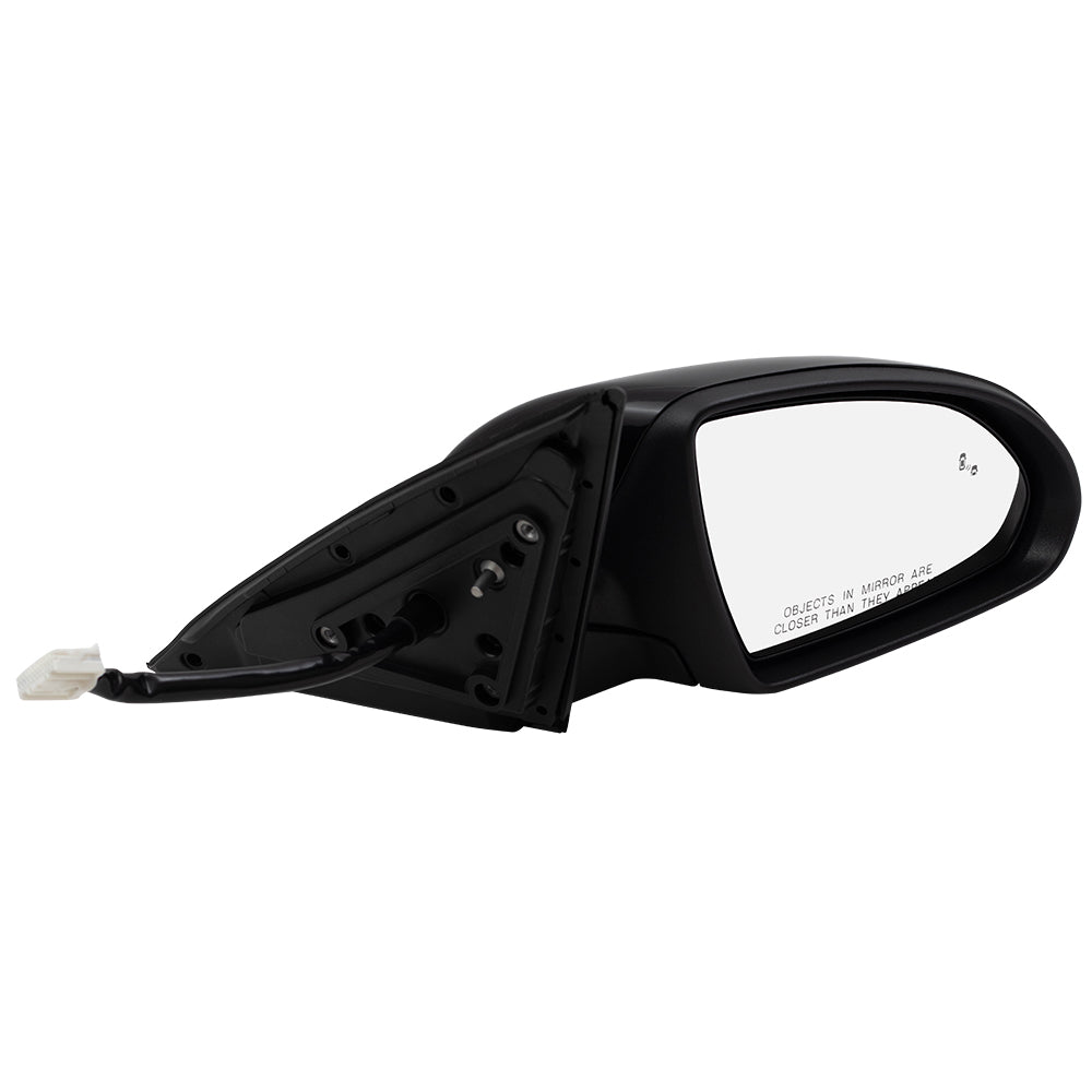 Brock Replacement Pair Side View Power Mirrors Compatible with 2016-2018 Optima Heated Signal Power Folding Memory Blind Spot Detection Set Replacement fits 87610D5050 87620D5050