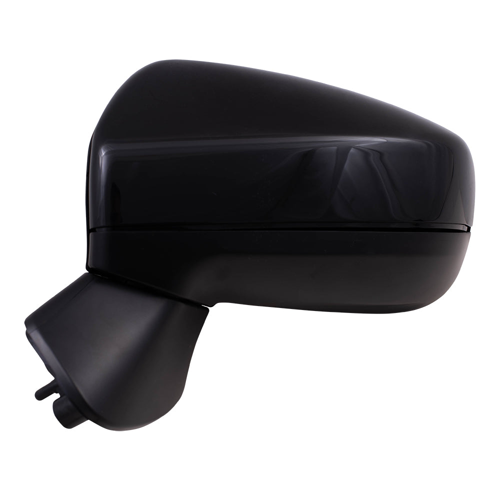 Brock Replacement Driver Power Side Mirror Heated with Ready-to-Paint and Textured Black Covers Compatible with 2017-2020 Impreza
