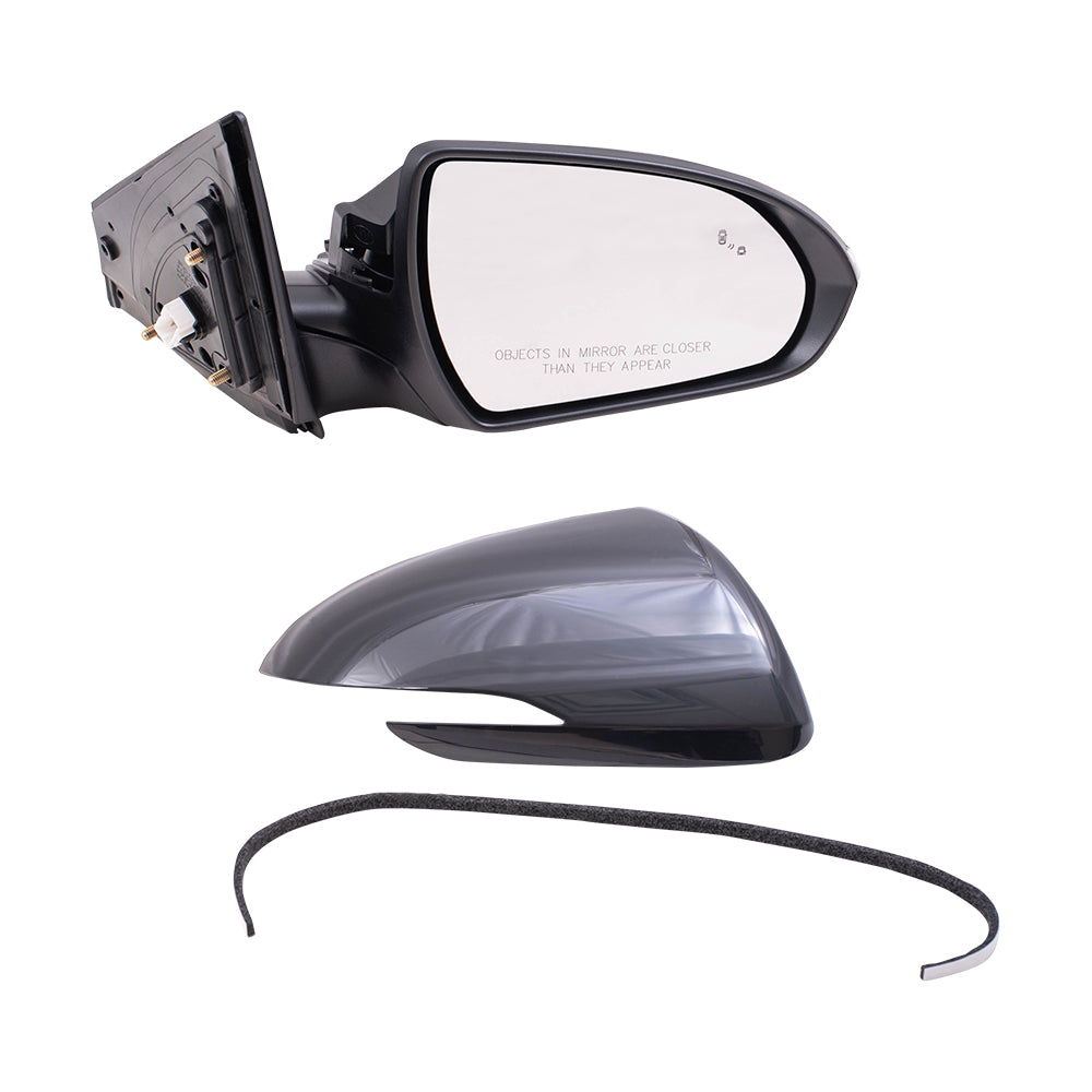 Power Mirror for 2017-2018 Elantra Korea Built Blind Spot Detection Turn Signal Indicator Heated 87620F2290 Right HY1321254