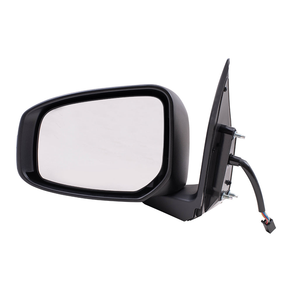 Brock Replacement Driver Side Power Mirror Paint to Match Black with Heat and Signal Compatible with 2015-2020 Mirage & 2017-2020 Mirage G4 GT/SEL