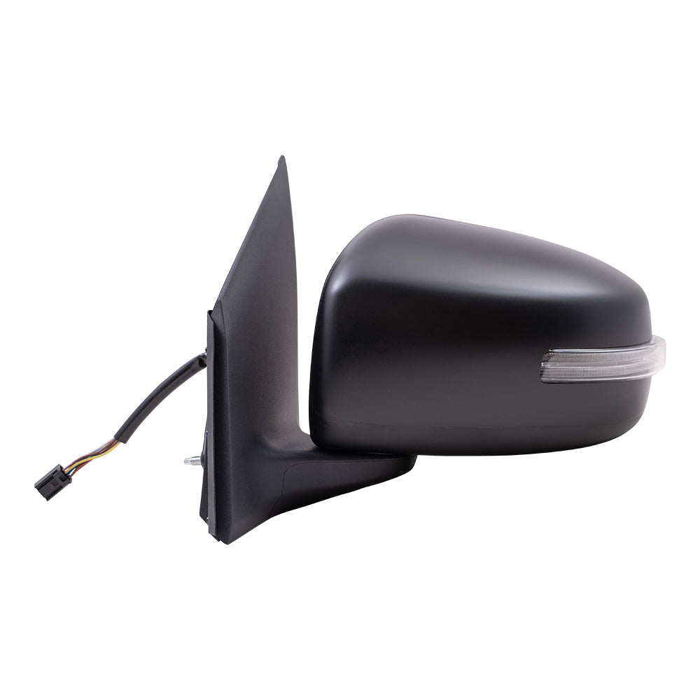 Brock Replacement Driver Side Power Mirror Paint to Match Black with Heat and Signal Compatible with 2015-2020 Mirage & 2017-2020 Mirage G4 GT/SEL