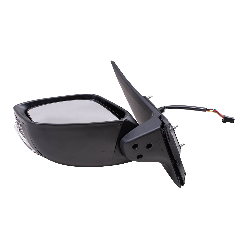 Brock Replacement Driver Side Power Mirror Paint to Match Black with Heat and Signal Compatible with 2015-2020 Mirage & 2017-2020 Mirage G4 GT/SEL