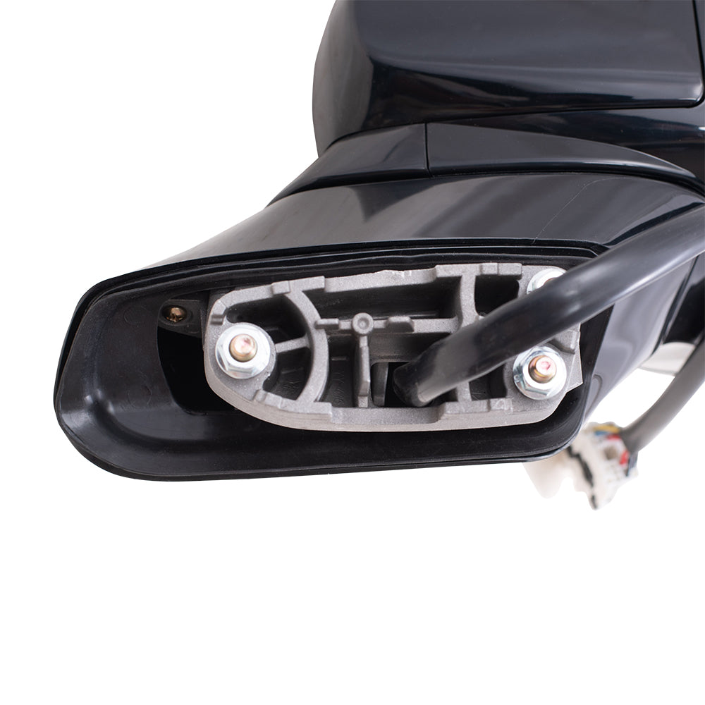 Brock Replacement Driver and Passenger Side Power Mirrors Textured Black with Heat and Signal without Camera Compatible with 2019 Santa Fe