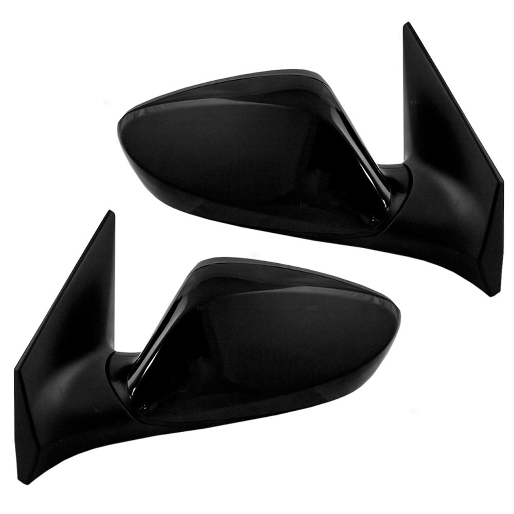 Brock Replacement Driver and Passenger Power Side View Mirrors Heated Compatible with Elantra 87610-3X140 87620-3Y100
