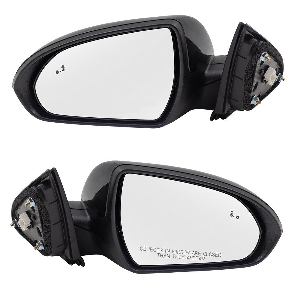 Power Mirror for 2018-2020 Elantra GT GT Blind Spot Detection Turn Signal Indicator Heated 87610G3250 Set HY1320249