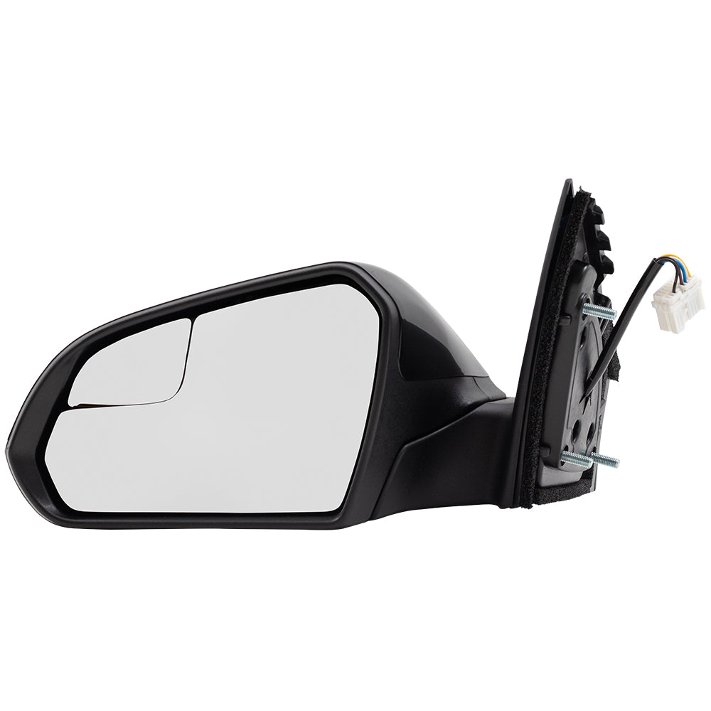 Brock Replacement Drivers Power Side View Mirror Heated Spotter Glass Compatible with 15-19 Sonata 87610-C2000 HY1320203 128-65084EL