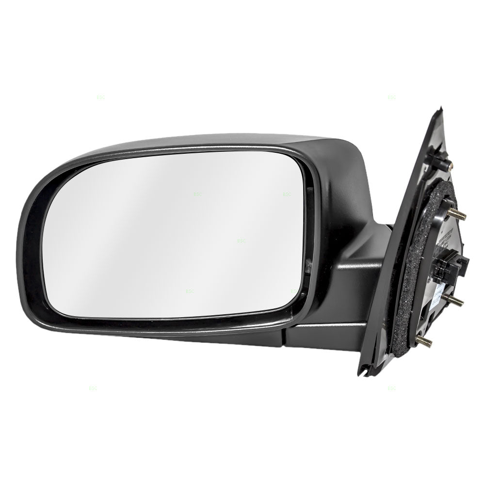 Brock Replacement Drivers Power Side View Mirror Heated Textured Compatible with 2007-2012 Santa Fe SUV 87610-0W010