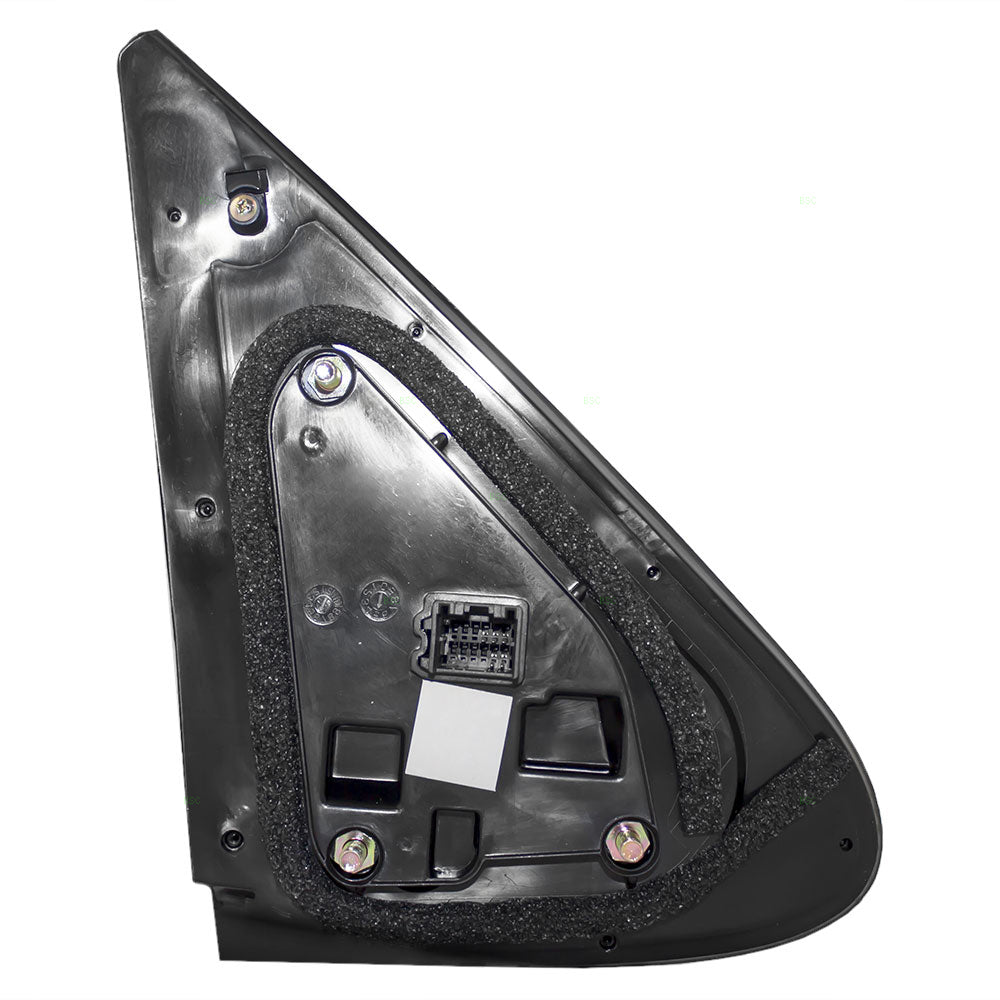 Brock Replacement Drivers Power Side View Mirror Heated Textured Compatible with 2007-2012 Santa Fe SUV 87610-0W010